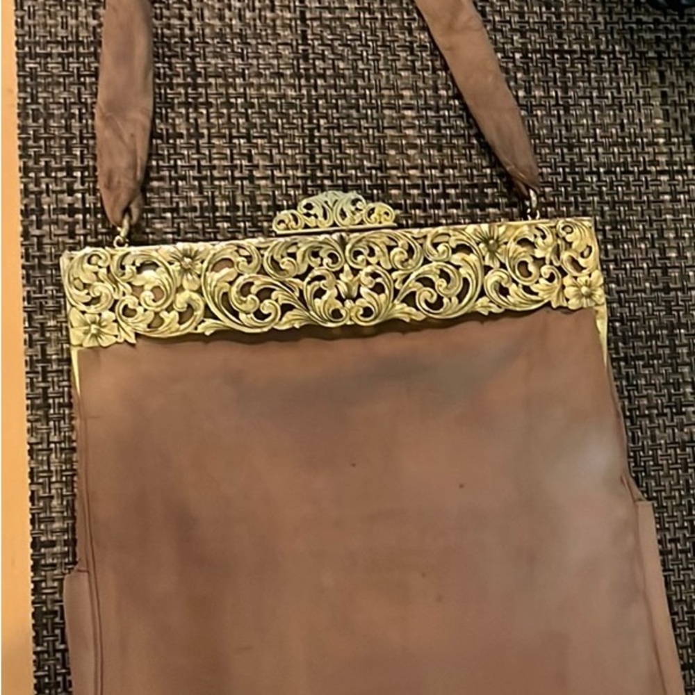 Corde-Bead vintage leather purse